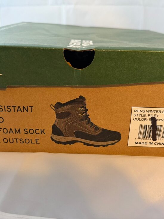 Eddie Bauer  Men\'s Insulated Riley Winter Boot  Brown  Men Size 10    NIB main image 4